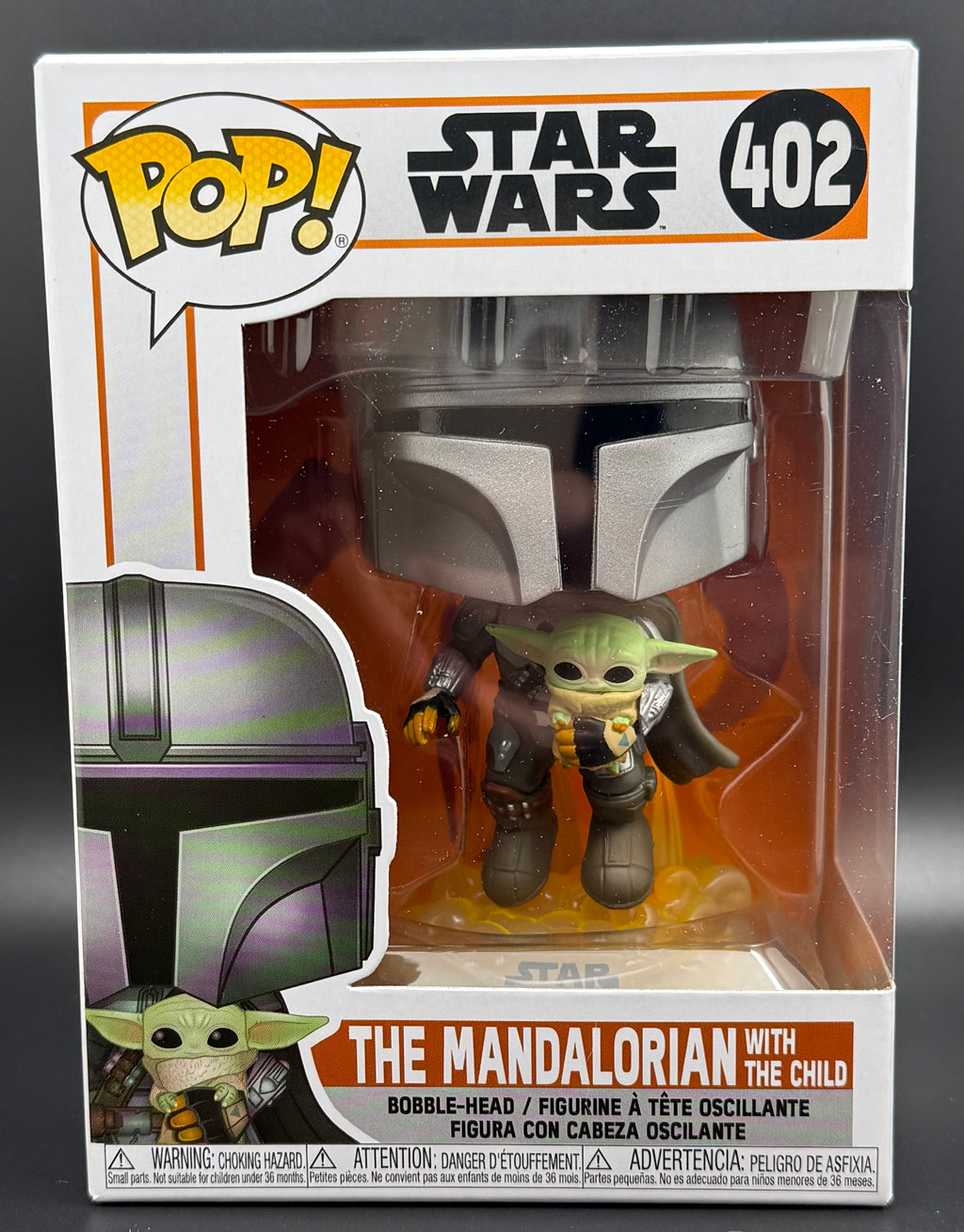 Funko POP! Star Wars: The Mandalorian - Mando Flying with Jet Pack - NEW