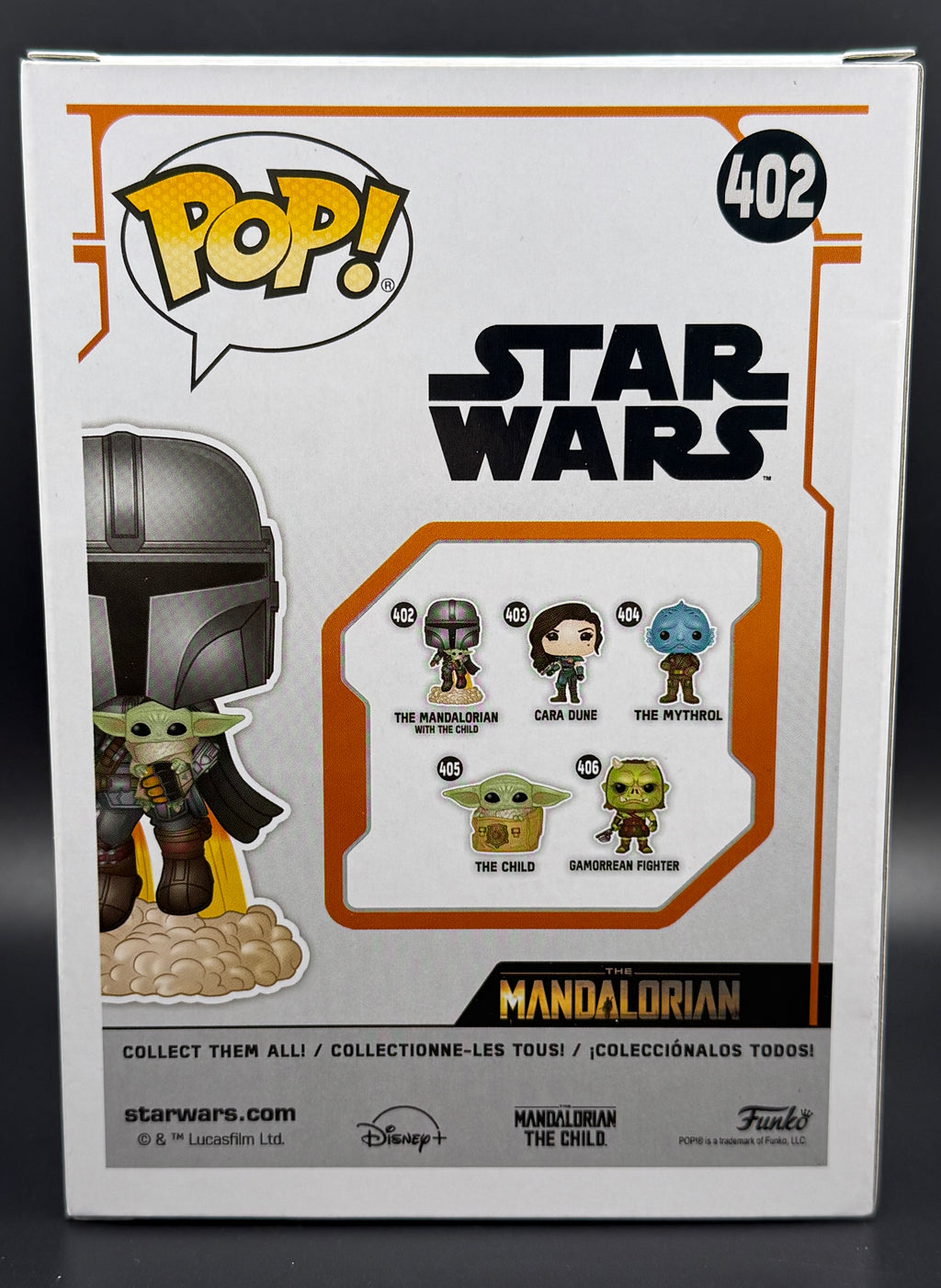 Funko POP! Star Wars: The Mandalorian - Mando Flying with Jet Pack - NEW